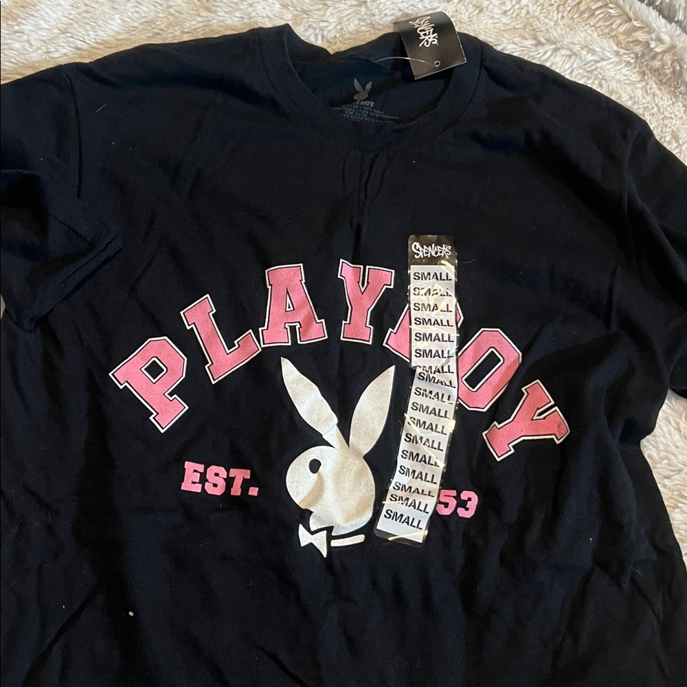 NWT Playboy Black/pink Tshirt